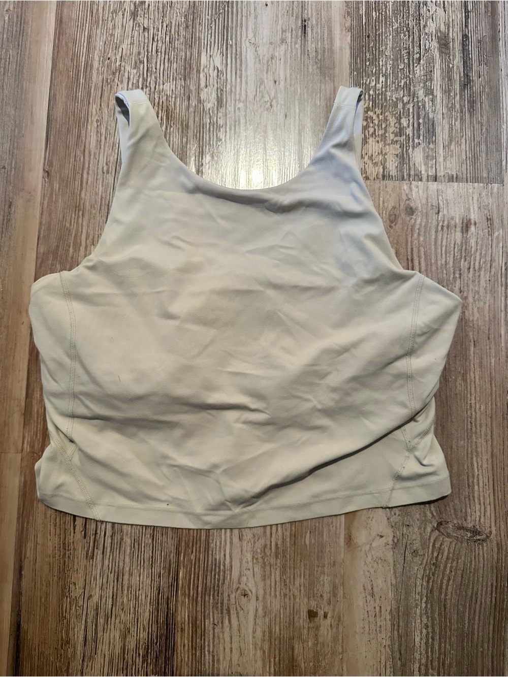 lululemon athletica Women’s High-Neck Light Cream Tank Top